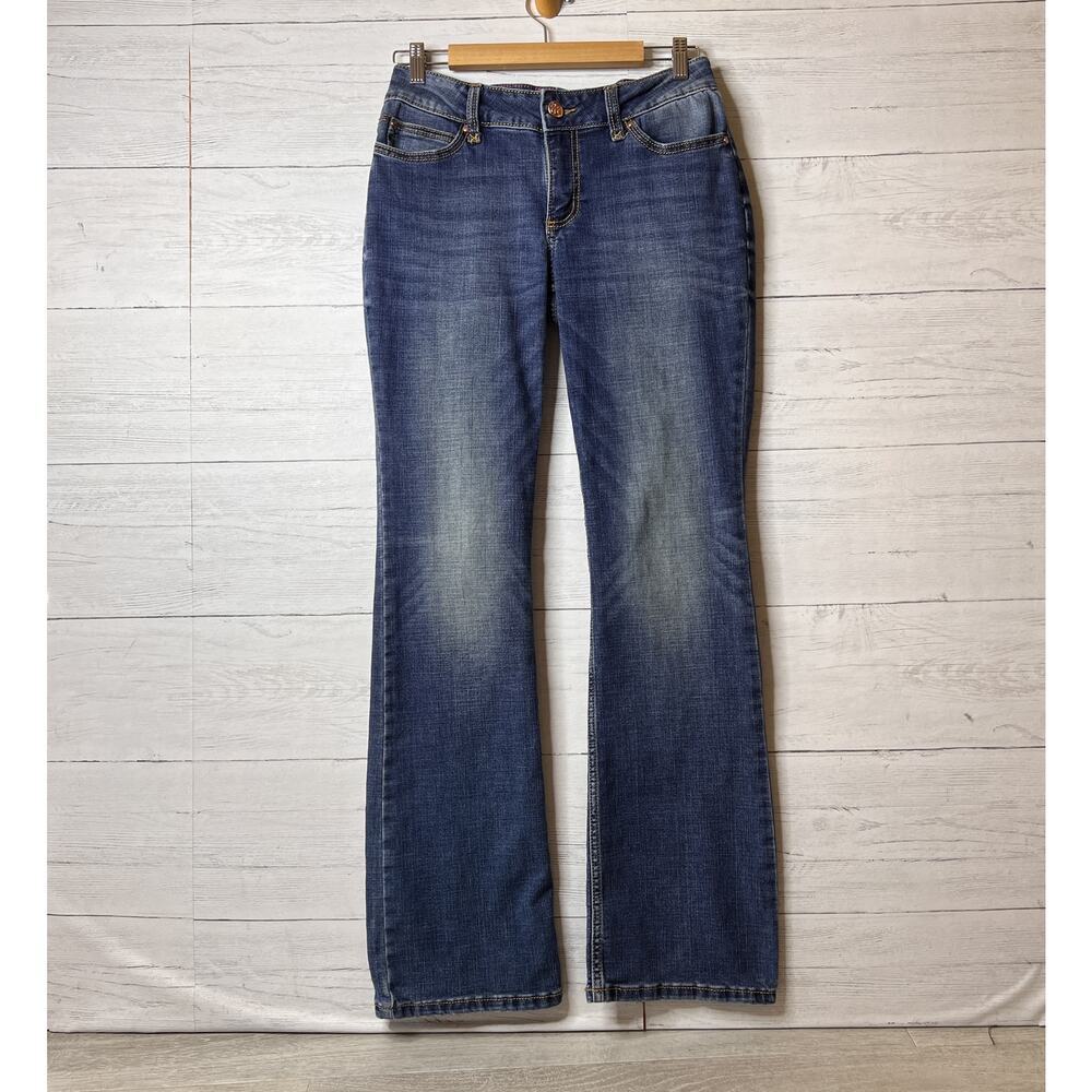 Wrangler Jeans Womens SZ 29X34 Medium Wash Boot Cut Cotton Blend Western Stretch